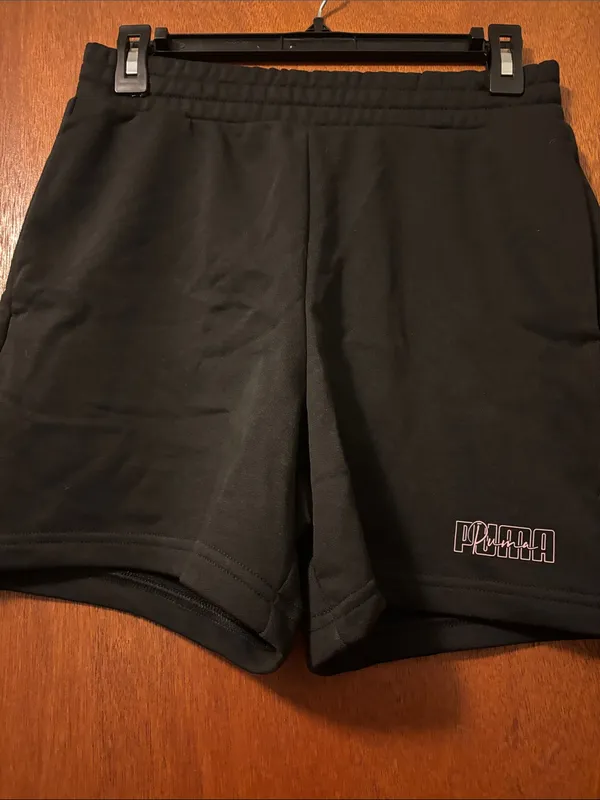 Puma Small Black Athletic Shorts with Subtle Logo - Image 2