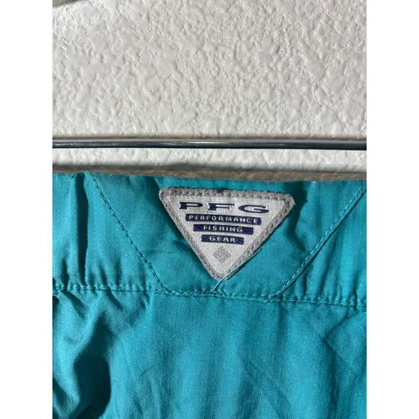 Columbia Women's Size XL 5" Inseam Teal Blue-Green Pull-On Elastic Waist Shorts - Image 4