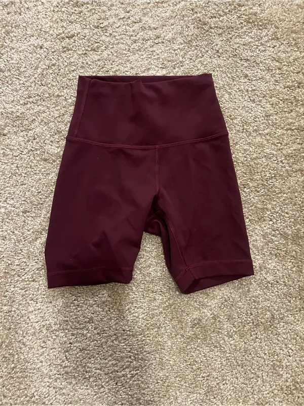 Lululemon wunder train high rise short 6” Sz 2 color Cassis - Image 7