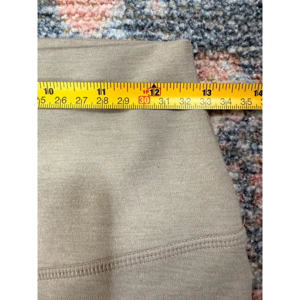 Vitality Women High Rise Heathered Taupe V-Back Leggings Size Medium - Image 6
