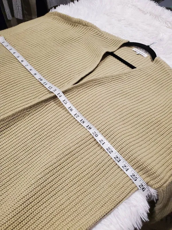 WeWoreWhat Oversized Knit Coatigan in Oat Medium Large - Image 4