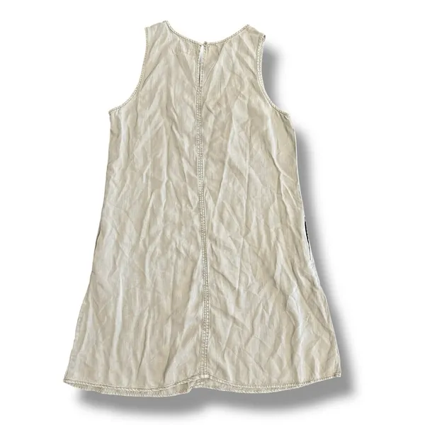 Carly Jean Los Angeles Sage Green Shift Dress L Minimalist Capsule Wardrobe Coastal‎ Chic - Image 4