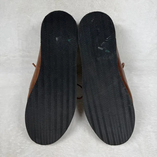 Roper Brown Leather‎ Hand Painted Cactus Skull Boat Shoes Moccasins 9 - Image 12