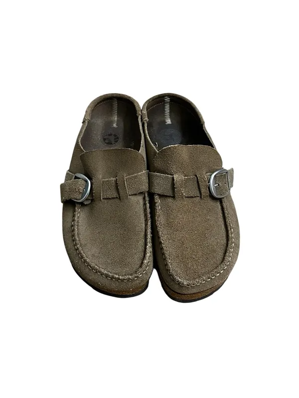 Birkenstock Buckley Suede Leather Clogs Slip On Granola Girl Fall Vibes Utility - Image 4
