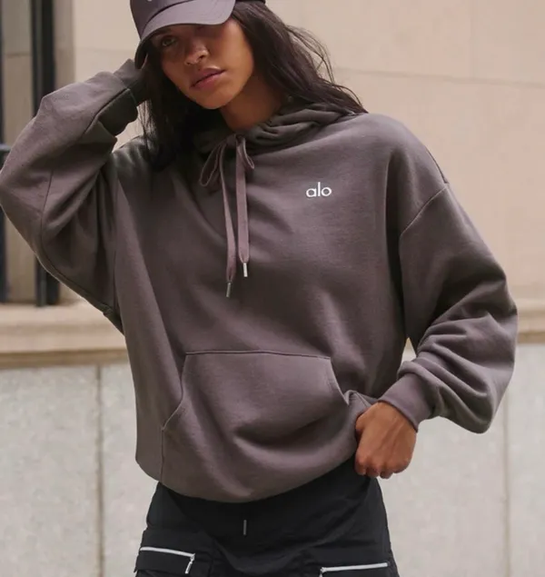 Alo Yoga Accolade Hoodie Raisinette S - Image 3
