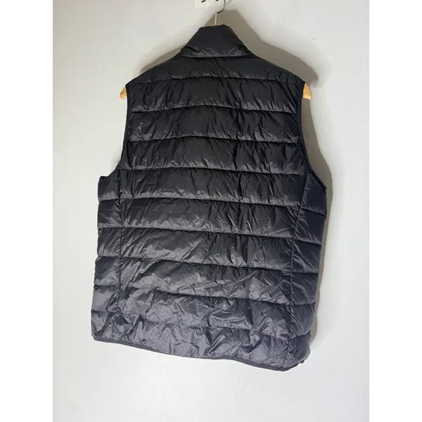 Quince Womens Black Down Puffer Vest Full Zip Lightweight Quilted XL - Image 2
