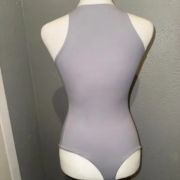 Skims‎ Fits Everybody High Neck Bodysuit, Size XS NWOT Gray - Image 2