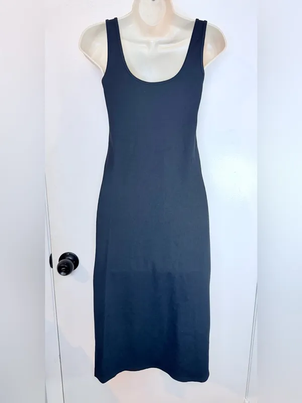 Abercrombie & Fitch Women’s S Black Ribbed Midi Dress - Image 10