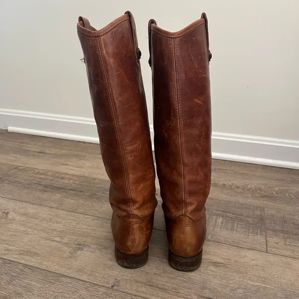 Frye Melissa Button Leather Rising Boots - Image 8