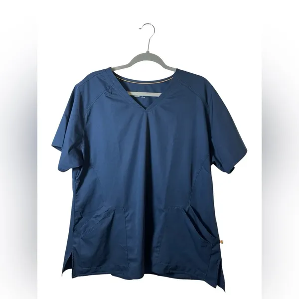 Carhartt Navy Blue Scrub Top XL Utility‎ V-Neck - Image 2