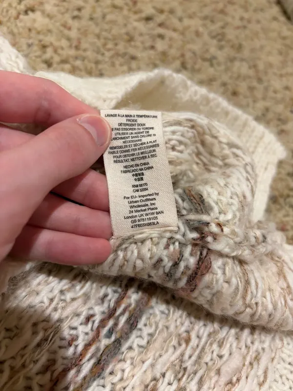 Free People Snow Bunny Sweater Vest Oversized Turtleneck Fair Isle - Image 16