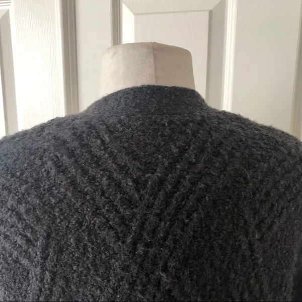 Anthropologie Moth wool blend grey cardigan sweater XS - Image 4