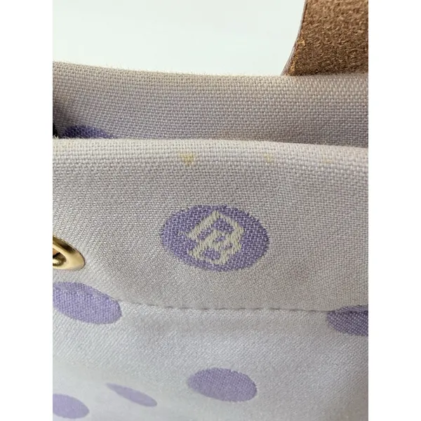 Dooney & Bourke Purple Small Tulip Tassel Polka‎ Dot Purse Handbag Chic Cute Y2K - Image 14