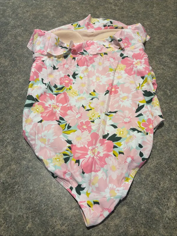 Isabel Maternity by Ingrid & Isabel Pink Floral One-Piece Swimsuit - Image 2
