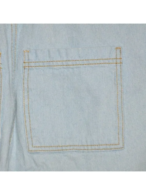 Universal Threads Cute Paper Bag Waist Light Wash Jeans Wide Leg Ladies 36x26 - Image 8