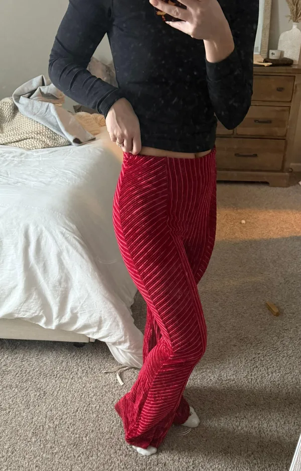 Free People Pull On Velvet pants - Image 2