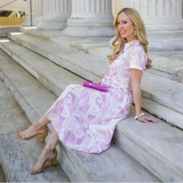 Hill House Lily Dress Pink Candy Kaleidoscopic - Image 2