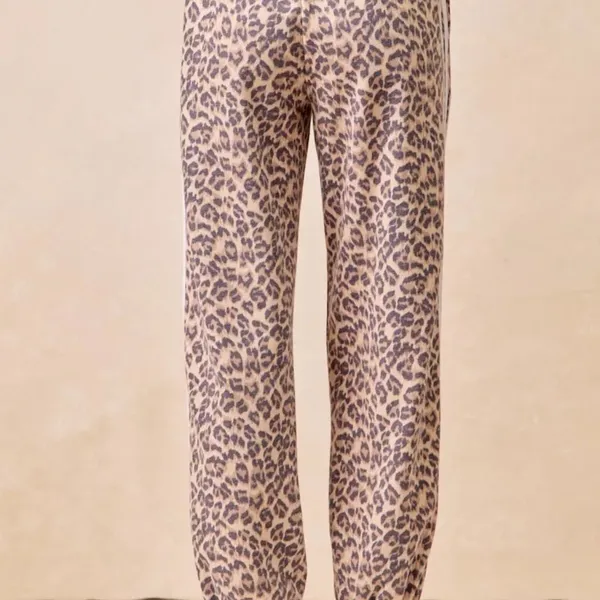 BiBi Side Lines Leopard Track Pants‎ Size XL - Image 4