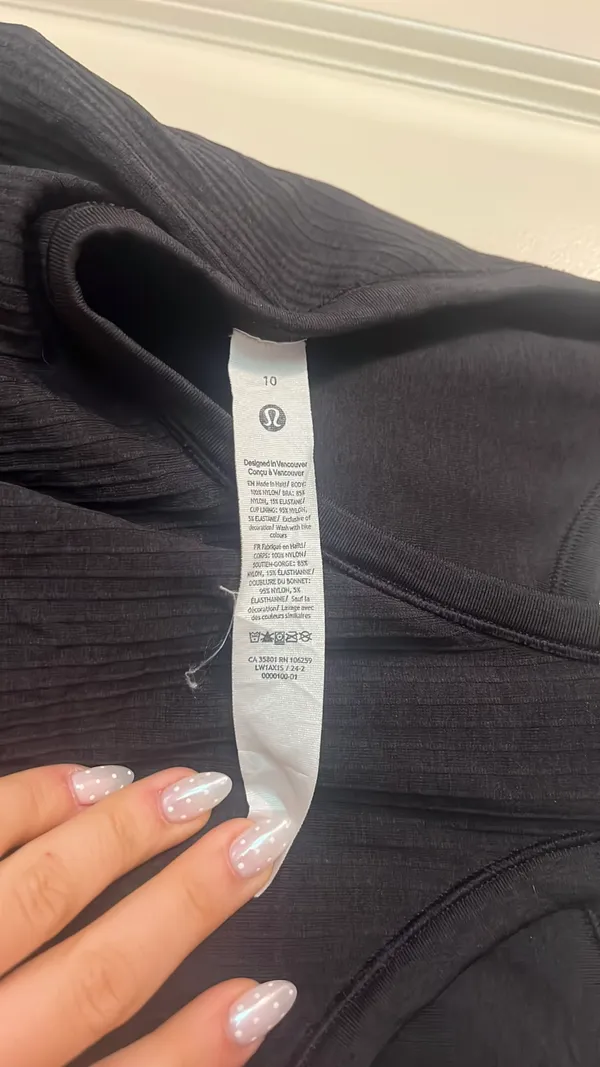 Black Lululemon Ebb To Street Tank - Image 5