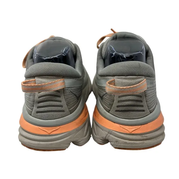 Women’s Hoka One One Bondi 7 Sneakers in Pink and Gray Colorway 8 - Image 5
