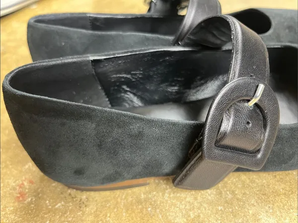M. Gemi Adelina Black Genuine Suede and Leather Buckle Mary Jane Size: 36 (US 6) - Image 12
