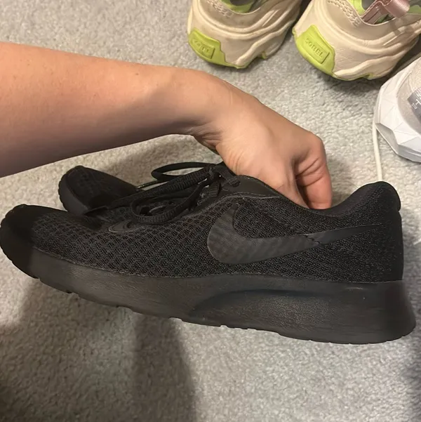 All Black Nike Running Shoes - Image 2