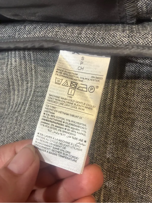 NWOT Old Navy Gray Glen Plaid‎ Open-Front Blazer - Image 7