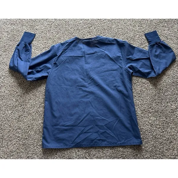 Medline Women's Navy Blue‎ Long Sleeve Snap Button down Scrub Top Size Medium - Image 7