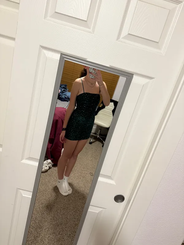 Green Lulus Homecoming Dress Short - Image 3