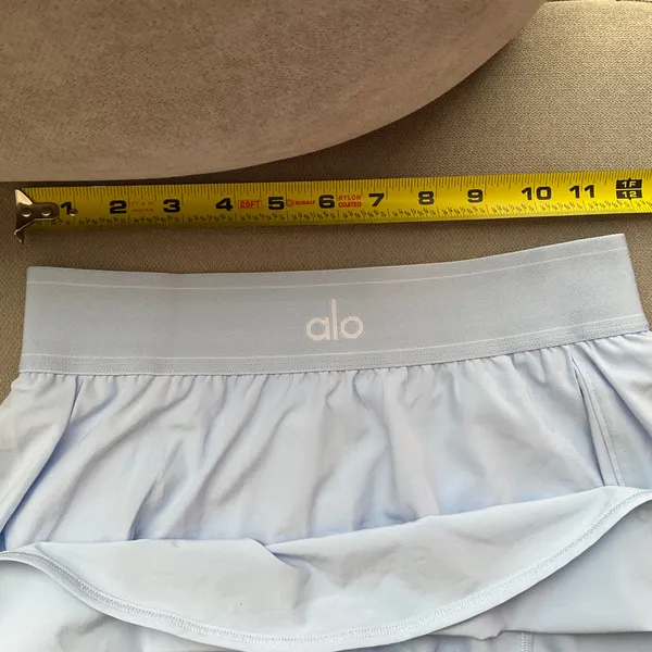 Alo Yoga Match Point Tennis Skirt Seashell Blue XS - Image 3