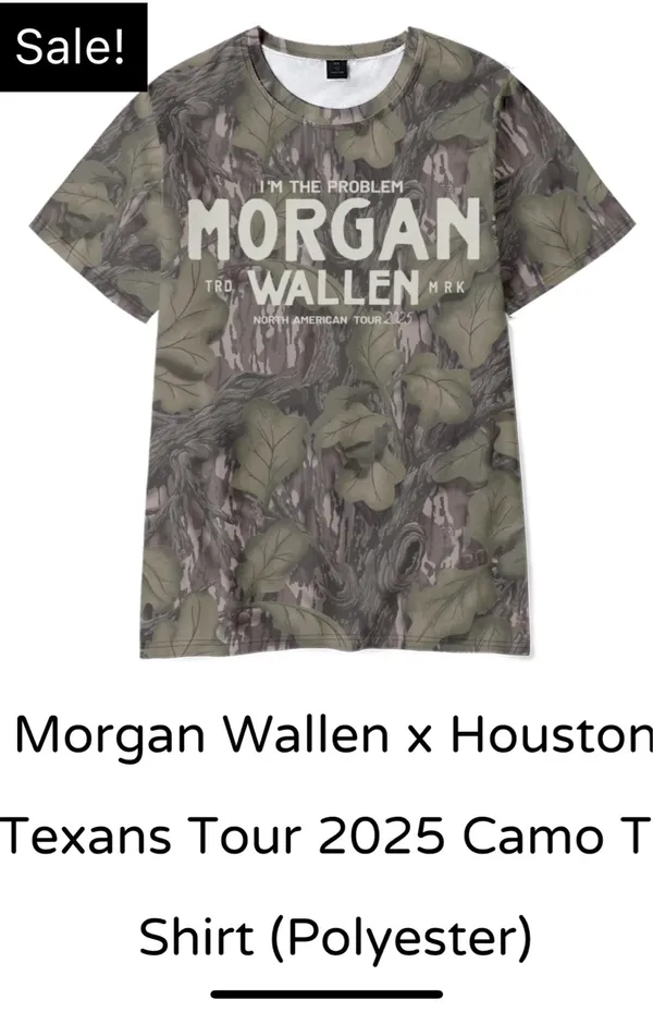 Morgan Wallen Tshirt Green Size XL - Image 3