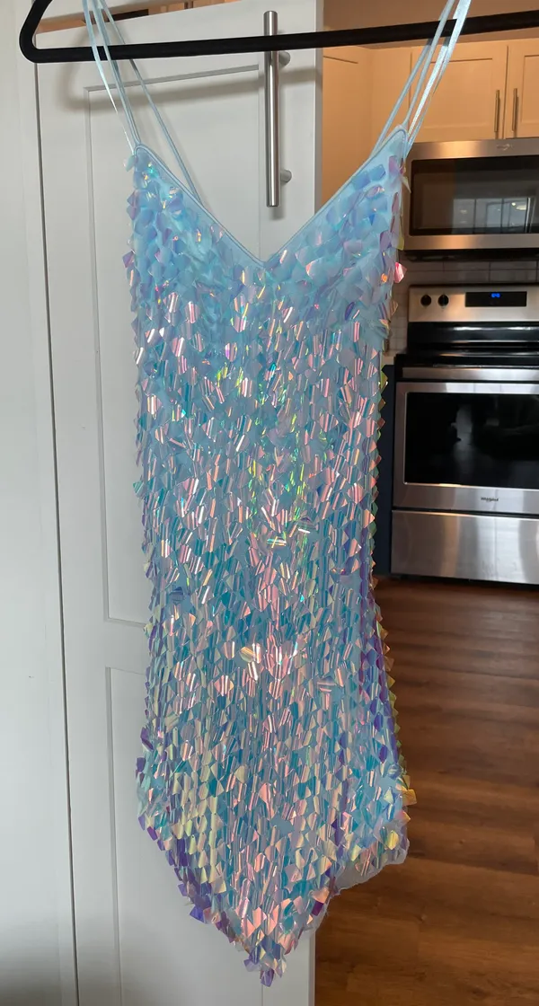 Backless Sequin Mini Dress - Image 2