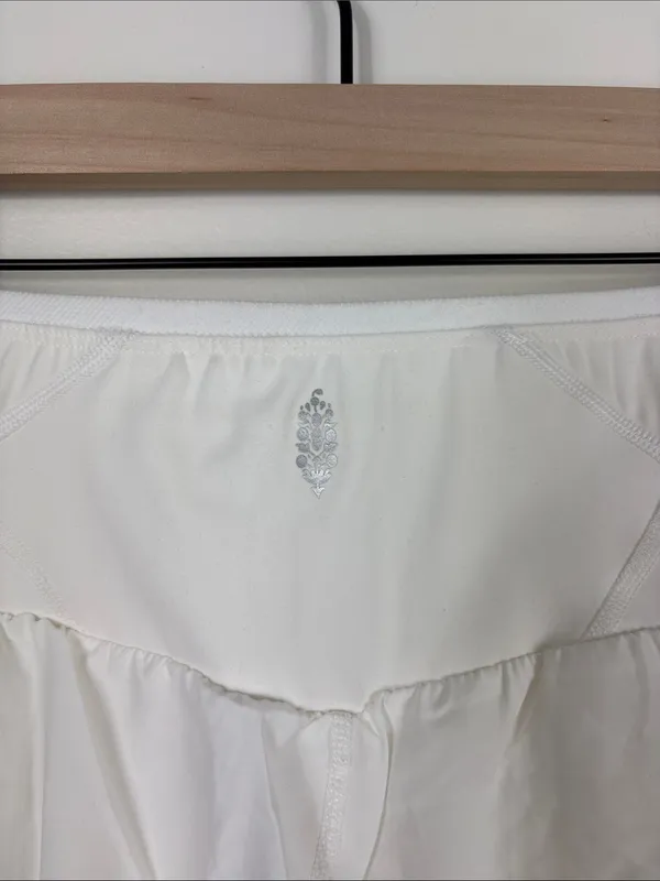 Free People Schooling You Skort White Women’s Size XL New Active Shorts Flowy - Image 8