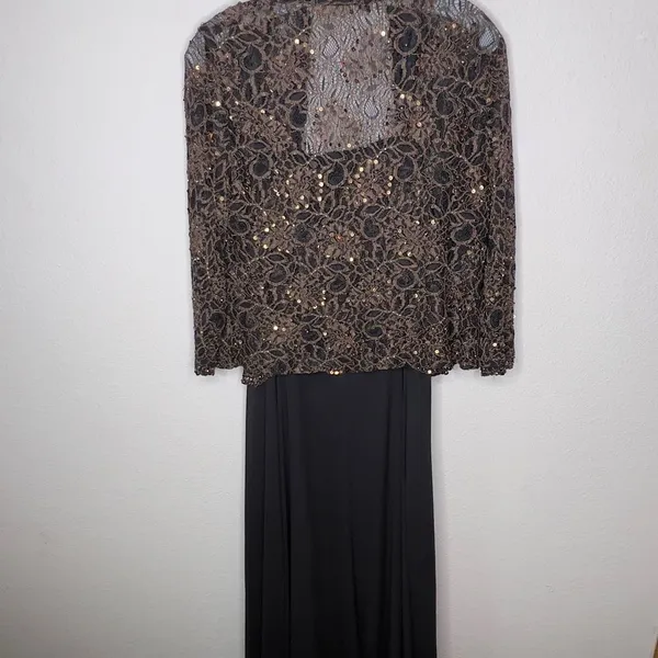 Vintage‎ Karen Miller New York Formal Dress 2 Pc - Image 5