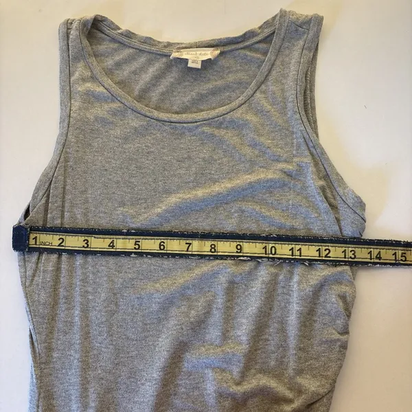 Altard State Dress Sm Asymmetrical Twist Front Pullover Heathered Tan Party XS - Image 8
