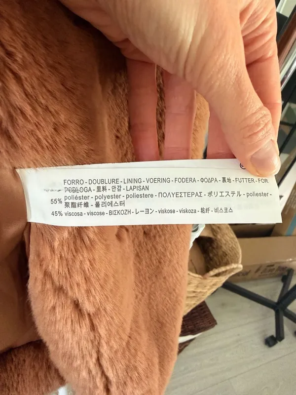 Zara Woman Super Soft Cozy Warm Thick Brown Caramel Faux Fur Coat Jacket Small - Image 5