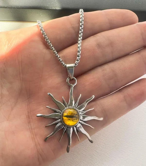 Sun Eyes Pendant Necklace for Men Women Streetwear Punk Hip Hop Unisex Style - Image 5