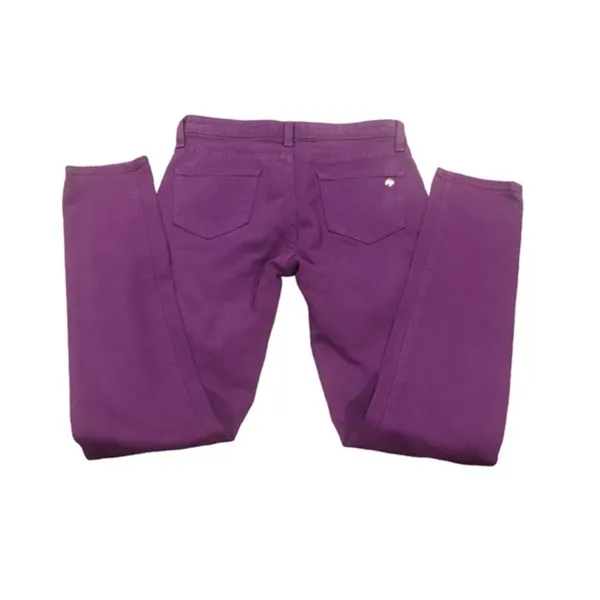 Kate Spade Purple Skinny Broome St Play Hookie Low-Rise Jeans 25 - Image 6