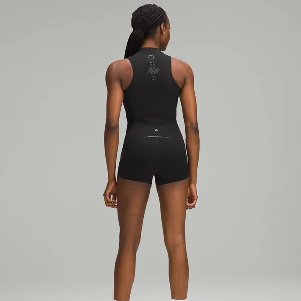 Lululemon Nulux Zip-Up Track Bodysuit 3" 8 Running Black NWT - Image 5