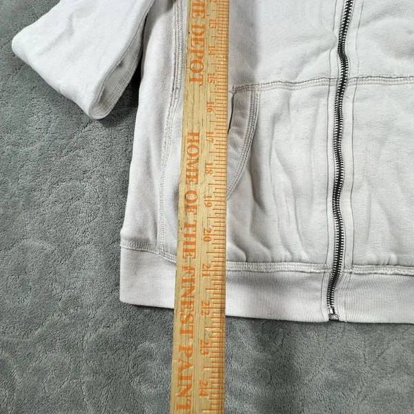 Abercrombie & Fitch Vintage Y2K Spellout Zip Up Hoodie Womens XS Sherpa Lined - Image 4