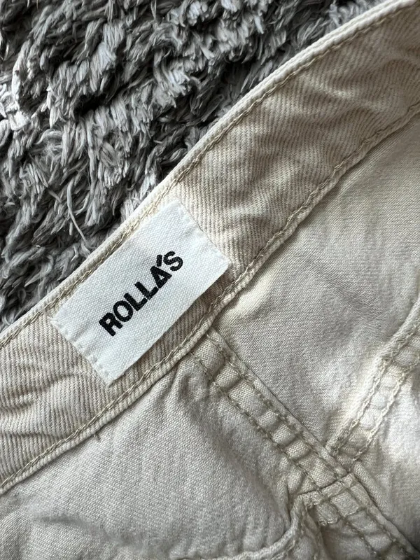 Rolla's Heidi High Rise Loose Straight Tan Khaki Stone‎ Jean size 27 - Image 12