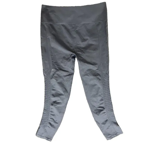 Fabletics Womens Large Gray High Rise Cropped Leggings Mesh Sides Activewear Gym - Image 7