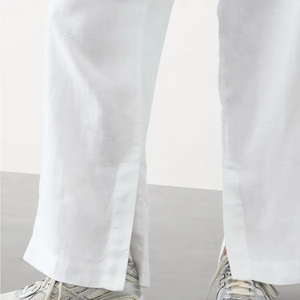 Athleta White Linen Pants - Image 4