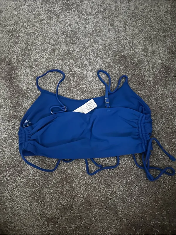 Hollister Blue Bikini Top Size Small 0147 - Image 3
