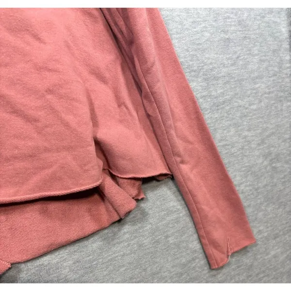 Urban‎ Outfitters Pink V-Neck Long Sleeve Sweatshirt M Distressed - Image 4