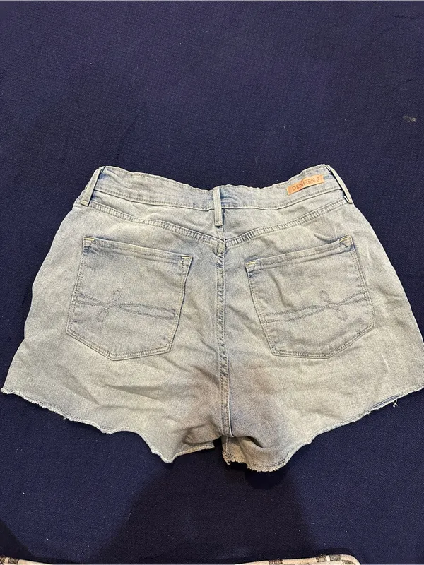 Levi's Light Blue Distressed Denim Shorts - Image 7