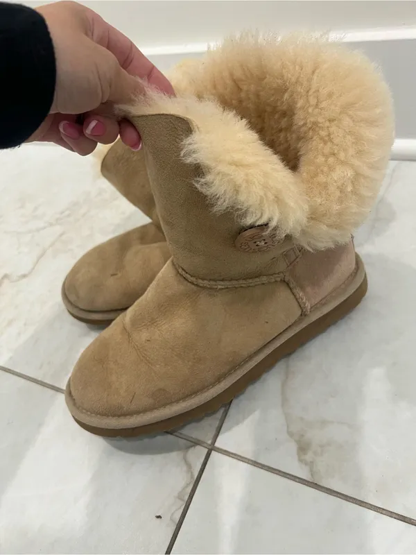 UGG Tan Bailey Button Boots Size 6 US - Image 3