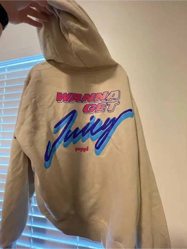 Poppi Cream Hoodie Sweatshirt - Image 3