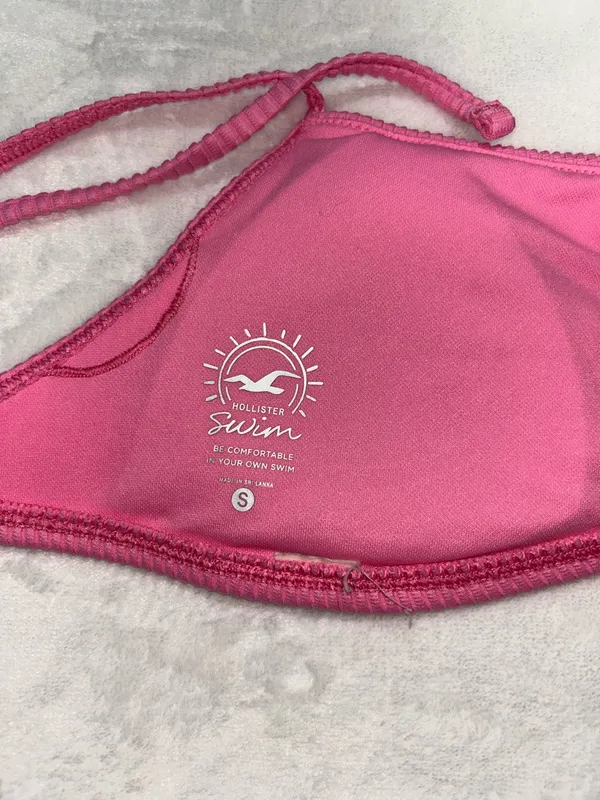 Hollister Pink Ribbed Swim Bikini Set - Image 10
