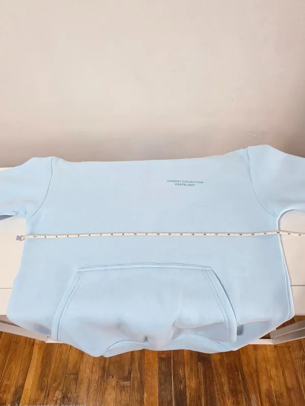 Comfrt Pastel Hoodie Mega – Baby Blue - Size XS - KJHU64 - Image 7